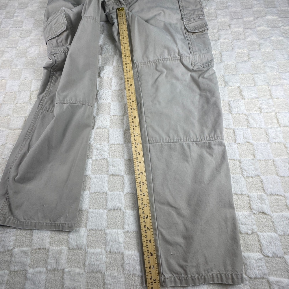5.11 Tactical Series Mens Cargo Pants Beige Outdoor Workwear Elastic Waist - Picture 4 of 16